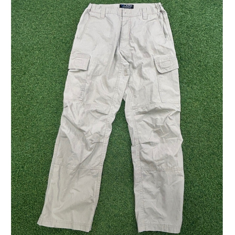 LA Police Gear Core Cargo Pants Khaki Tan Ripstop Tactical Trousers Mens M